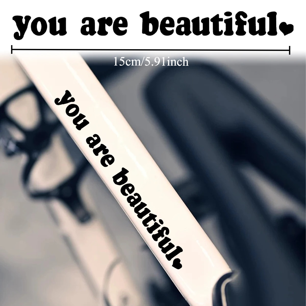 Cycling Quote - 2 шт. наклейки с надписью 