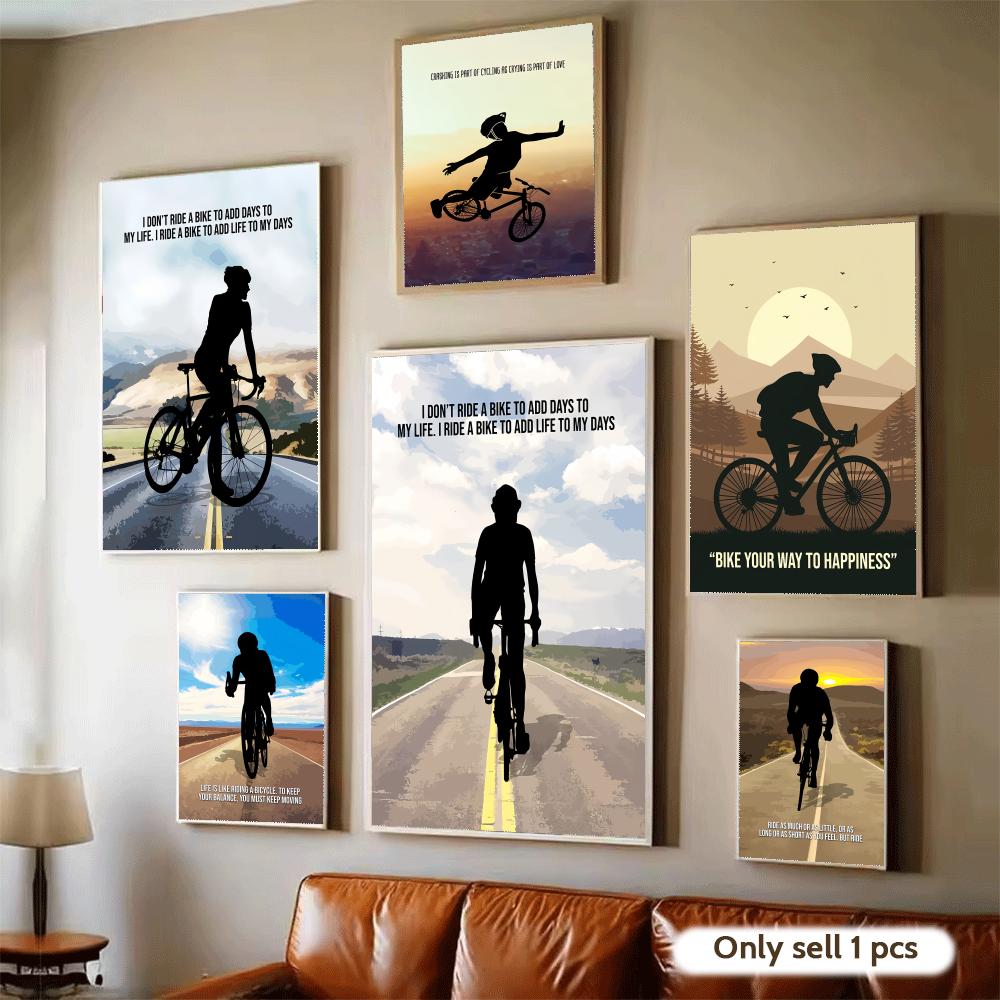 Cycling Quote - Мотивационный постер с цитатами для велосипедистов,
