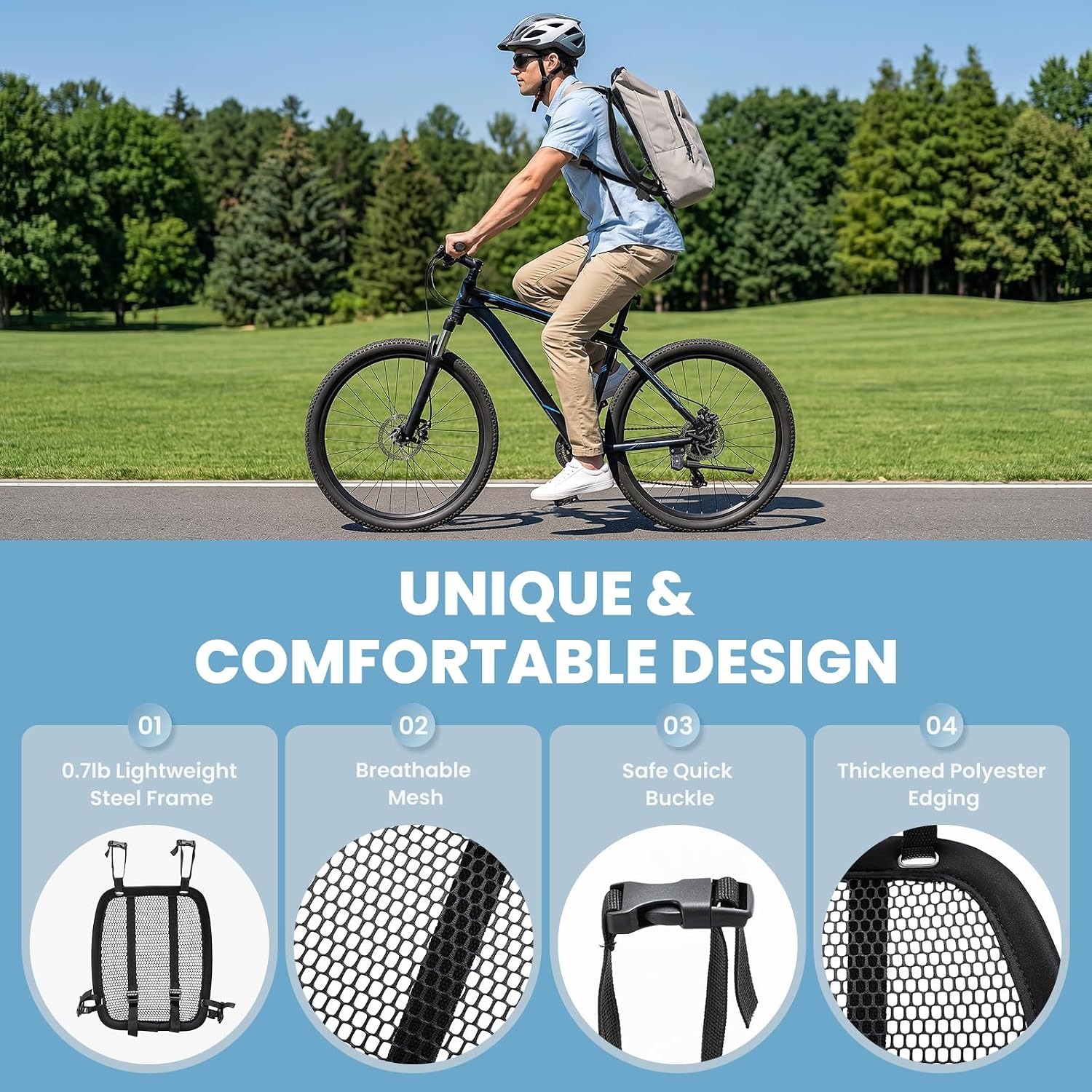 Легкий вентилируемый рюкзак с  – обзор и цена Cycling Commute Backpack