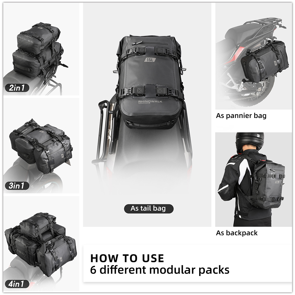 Сумка для мотоцикла Rhinowalk, – обзор и цена Cycling Commute Backpack